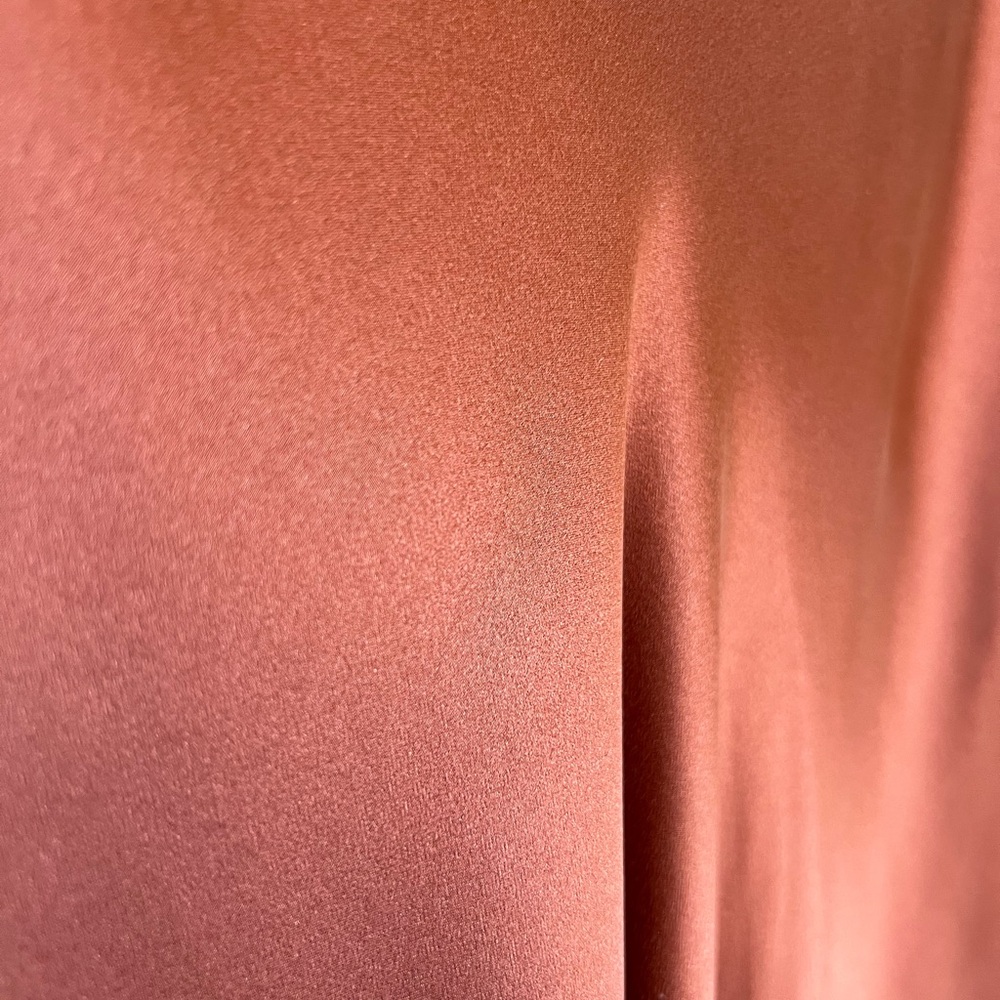 Rag & Bone Silk Midi Skirt Size 2 | Copper Satin Bias Cut Skirt - Picture 4 of 8
